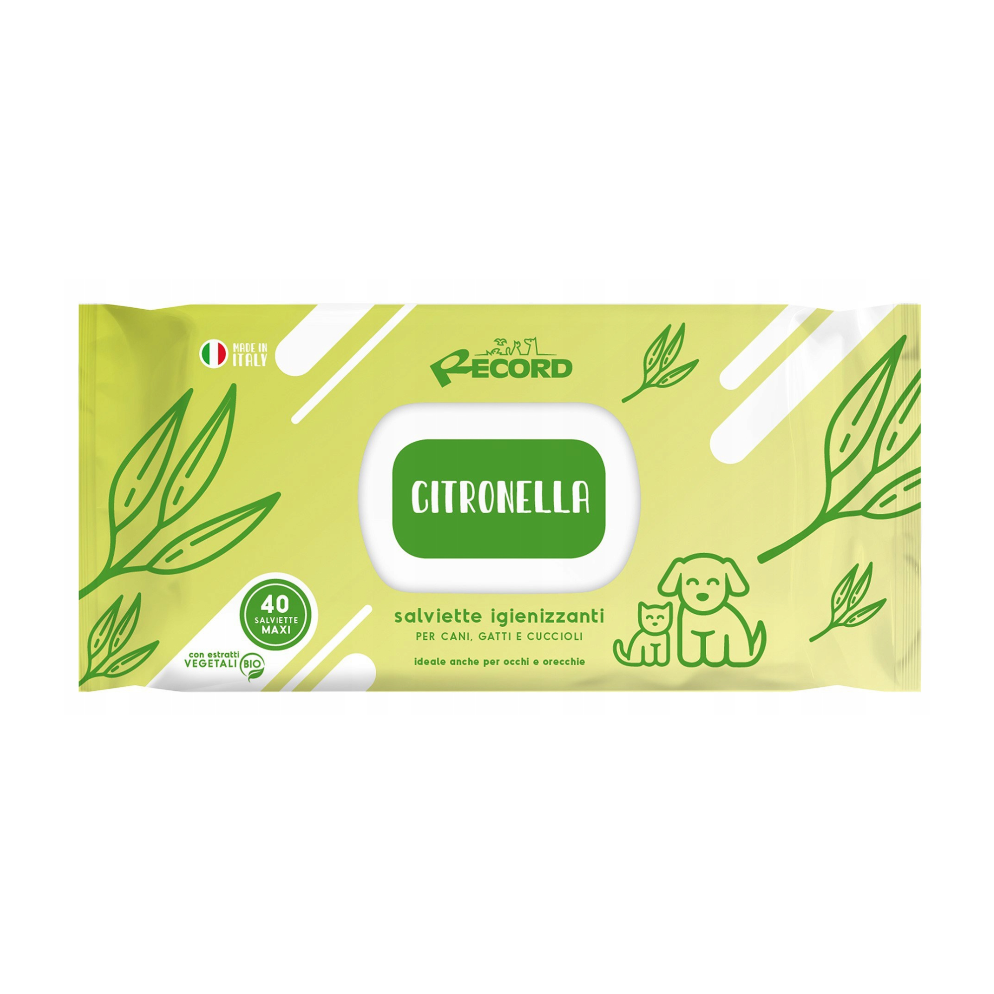 Record Citronella Sanitizing Pet Wipes
